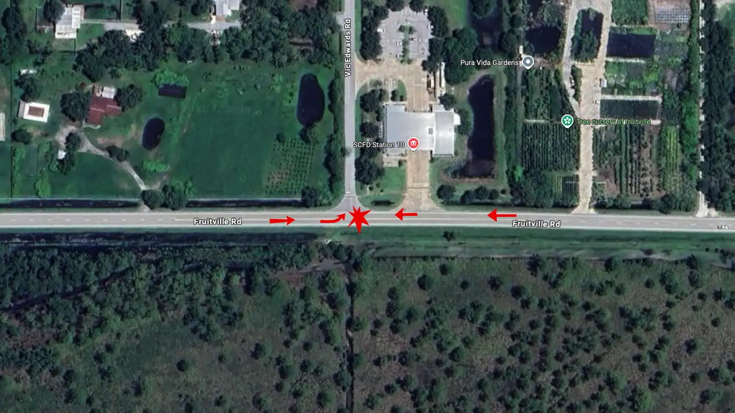 Sarasota Man Critically Injured in Multi-Vehicle Crash on Fruitville Road Monday Night - Justice Pays